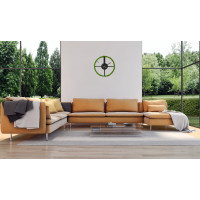 Nástenné hodiny Metal Black with Moss Flexistyle z21e, 50cm